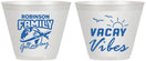 Custom Family Vacation 9 oz Wine Frosted Cups - Vacay Vibes | 180057