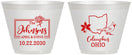 Custom Wedding 9 oz Wine Frosted Cups - Ohio | 184
