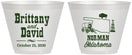 Custom Wedding 9 oz Wine Frosted Cups - Oklahoma | 185