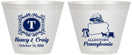 Custom Wedding 9 oz Wine Frosted Cups - Pennsylvania | 187