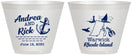 Custom Wedding 9 oz Wine Frosted Cups - Rhode Island | 188