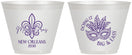 Custom Mardi Gras 9 oz Wine Frosted Cups - Fleur De Lis | 190010