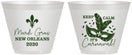 Custom Mardi Gras 9 oz Wine Frosted Cups - Fleur De Lis Carnaval | 190011