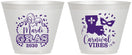 Custom Mardi Gras 9 oz Wine Frosted Cups - Fleur De Lis Carnaval | 190012