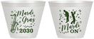 Custom Mardi Gras 9 oz Wine Frosted Cups - Mardi On Jazz | 190019