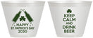 Custom St Patricks Day 9 oz Wine Frosted Cups - Clover Irish | 200005