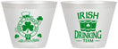 Custom St Patricks Day 9 oz Wine Frosted Cups - Irish Drinking Team | 200006