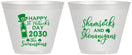 Custom St Patricks Day 9 oz Wine Frosted Cups - Shamrocks Shenanigans | 200010