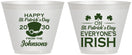 Custom St Patricks Day 9 oz Wine Frosted Cups - Irish Leprechaun | 200013