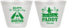 Custom St Patricks Day 9 oz Wine Frosted Cups - Lets Get The Paddy Started | 200014