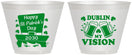 Custom St Patricks Day 9 oz Wine Frosted Cups - Dublin My Vision | 200016