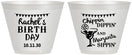 Custom Birthday 9 oz Wine Frosted Cups - Fiesta Margarita | 20009