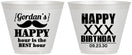 Custom Birthday 9 oz Wine Frosted Cups - 30th | 20013
