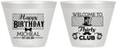 Custom Birthday 9 oz Wine Frosted Cups - 30th | 20018