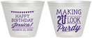 Custom Birthday 9 oz Wine Frosted Cups - 20th | 20021
