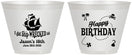 Custom Birthday 9 oz Wine Frosted Cups - 18th Shipwrecked | 20028