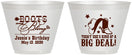 Custom Birthday 9 oz Wine Frosted Cups - Boots And Bling | 20038