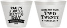 Custom Birthday 9 oz Wine Frosted Cups - 40th | 20045