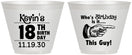 Custom Birthday 9 oz Wine Frosted Cups - 18th | 20046