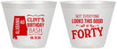 Custom Birthday 9 oz Wine Frosted Cups - 40th | 20050