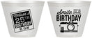 Custom Birthday 9 oz Wine Frosted Cups - 25th | 20053