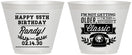Custom Birthday 9 oz Wine Frosted Cups - 55th Classic Phone | 20058
