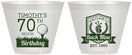 Custom Birthday 9 oz Wine Frosted Cups - 70th Golf | 20061