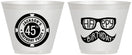 Custom Birthday 9 oz Wine Frosted Cups - 45th Las Vegas | 20064