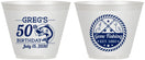 Custom Birthday 9 oz Wine Frosted Cups - 50th Nautical | 20065
