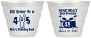 Custom Birthday 9 oz Wine Frosted Cups - 45th Jam Session | 20069