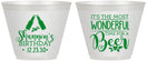 Custom Birthday 9 oz Wine Frosted Cups - Christmas | 20082