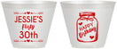 Custom Birthday 9 oz Wine Frosted Cups - 30th Flirty At Thirty | 20087