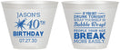Custom Birthday 9 oz Wine Frosted Cups - 40th | 20088