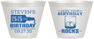 Custom Birthday 9 oz Wine Frosted Cups - 55th | 20090