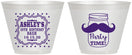 Custom Birthday 9 oz Wine Frosted Cups - 20th | 20096