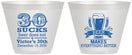 Custom Birthday 9 oz Wine Frosted Cups - 30th Sucks | 20097