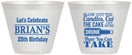 Custom Birthday 9 oz Wine Frosted Cups - 25th | 20100