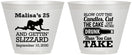 Custom Birthday 9 oz Wine Frosted Cups - 25th Strip Club | 20102