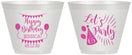 Custom Birthday 9 oz Wine Frosted Cups - 65th | 20105