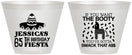 Custom Birthday 9 oz Wine Frosted Cups - 65th Mexico | 20108