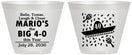 Custom Birthday 9 oz Wine Frosted Cups - 40th Mexico | 20109