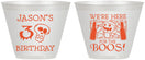 Custom Birthday 9 oz Wine Frosted Cups - 30th Halloween | 20112