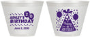 Custom Birthday 9 oz Wine Frosted Cups - 20th | 20114