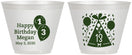 Custom Birthday 9 oz Wine Frosted Cups - 13th | 20115