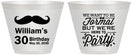 Custom Birthday 9 oz Wine Frosted Cups - 30th | 20132