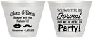 Custom Birthday 9 oz Wine Frosted Cups - Cheers Beers Formal | 20133