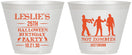 Custom Birthday 9 oz Wine Frosted Cups - 25th Halloween | 20143