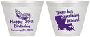Custom Birthday 9 oz Wine Frosted Cups - 30th Mardi Gras | 20146