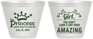 Custom Birthday 9 oz Wine Frosted Cups - 40th Princess | 20152