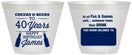 Custom Birthday 9 oz Wine Frosted Cups - Cheers Beers To 40 Years | 20165